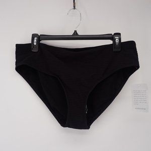 Sea Level Swim NWT Women's Black Messina Mid Bikini Pant Tummy control Size 12